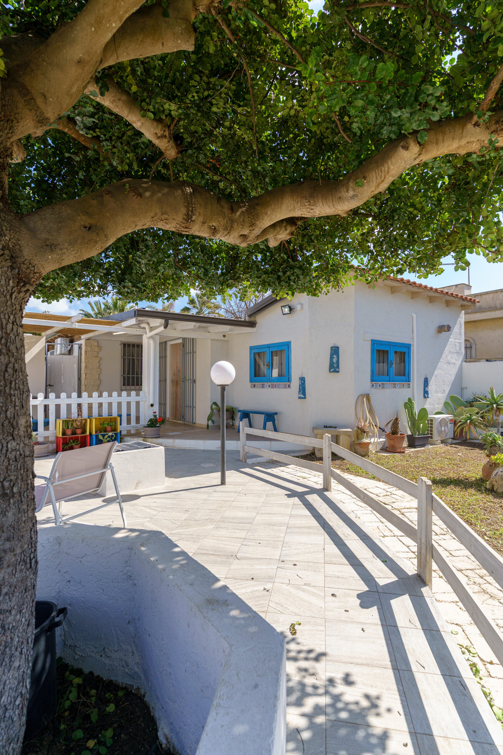 Ingresso esterno della villetta BlueWindowHome