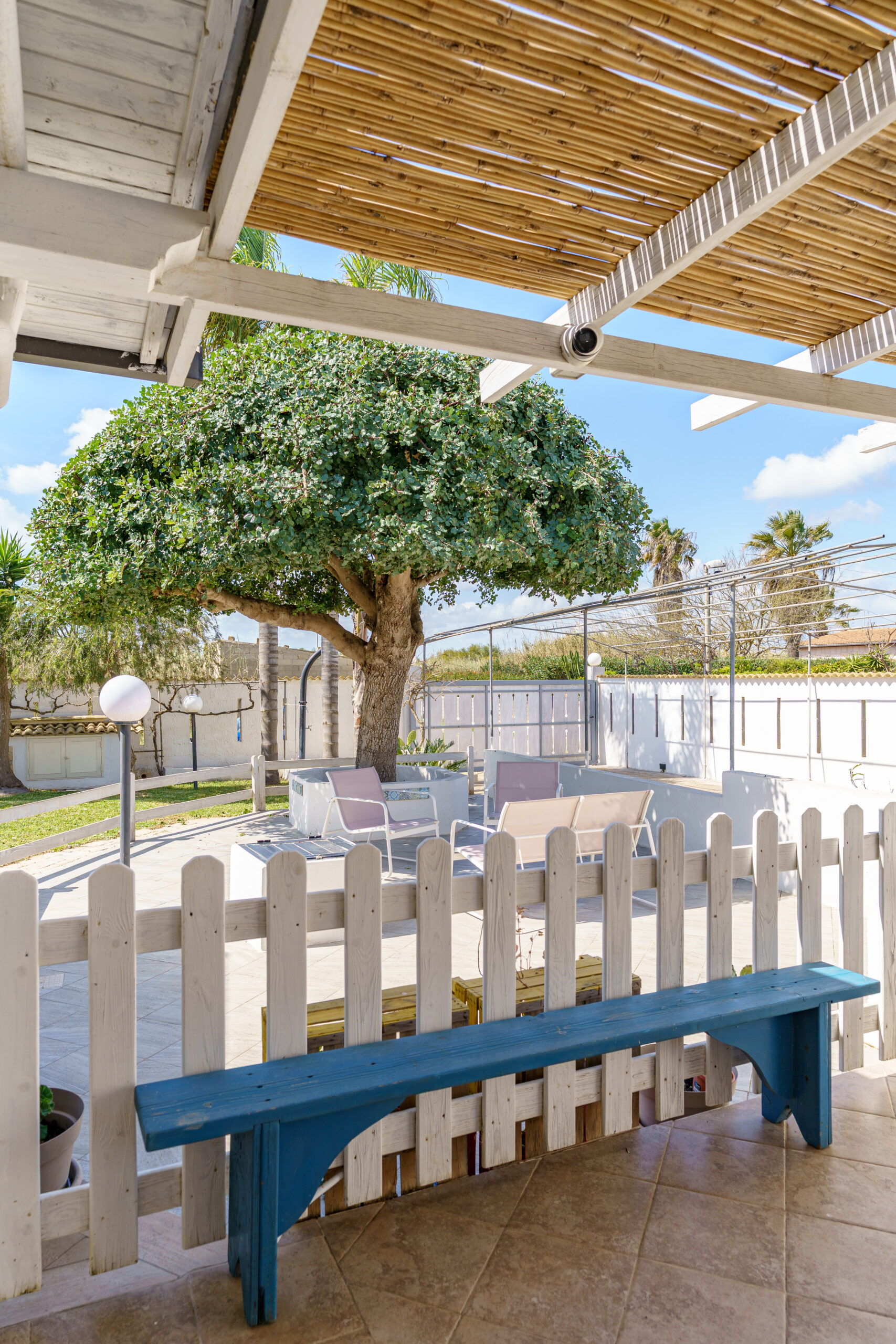 Steccato con albero negli esterni di BlueWindowHome